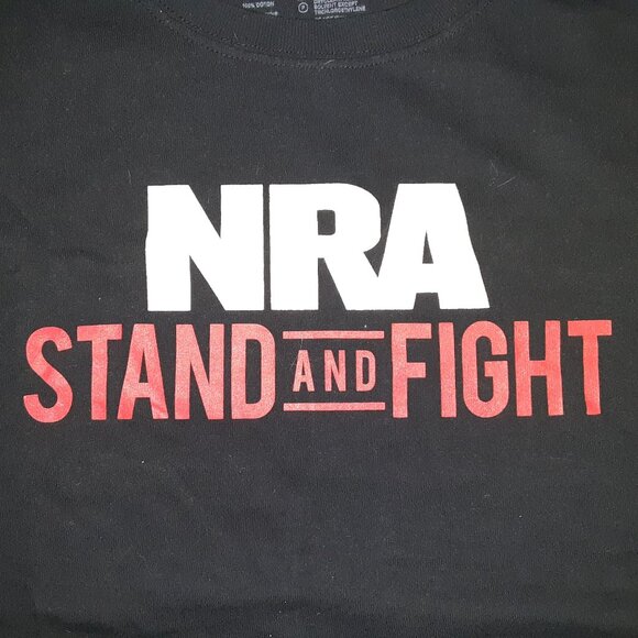 NRA * Stand and Fight * New or Like New * 3X Tee Shirt * 55" Chest * Black * - Picture 1 of 8